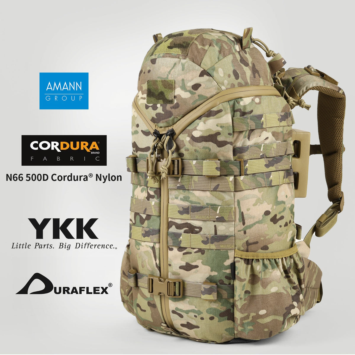34L 3Day Cordura Tactical Backpack