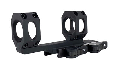 American Defense Mfg. AD-RECON Scope Mount |  Dual Quick Detach |   Vertical Spit Rings |  2" Offset |  34MM |  Standard Height |  TAC Aluminum Levers |  Black