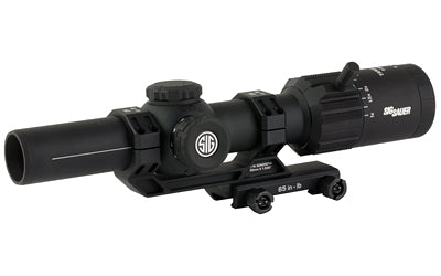 Sig Sauer Tango MSR |  Rifle Scope |  1-8X24mm Second Focal Plane |  30mm Maintube |  MSR-BDC8 Illuminated MOA Reticle |  Black |  Includes ALPHA-MSR Cantilvered Mount