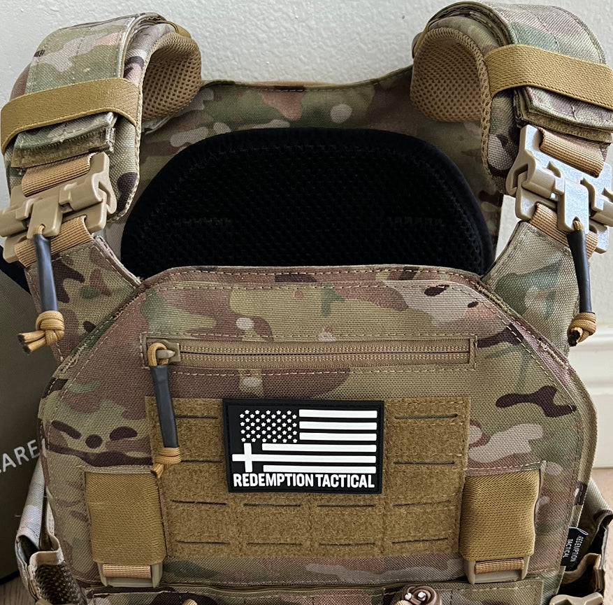 Redemption Tactical Crusader 2.0® l St. Michael FULL ARMOR KIT COMBO PACKAGE with Crusader 2.0 +IFAK Medical Kit + LEVEL IV  (2) 10x12 Front/Back Plates (2) 6x6 Side Plates (Level IV Ceramic)