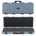 42" Hard Rifle Case, Lockable Rifle Case with Pre-cut Foams, Movable Gun Storage with Wheels, IP67 Waterproof & Dustproof Pistol Storage for Rifle, Shotgun, Airsoft Gun